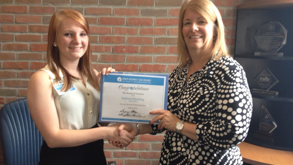 The Area Agency on Aging creates grant/scholarship awards program